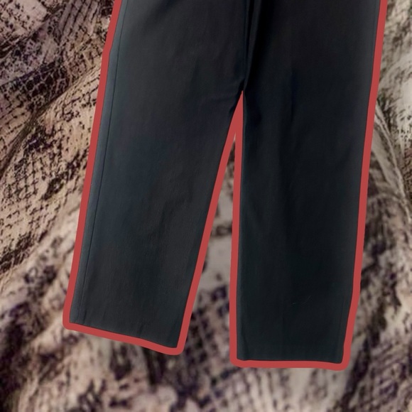 Joseph Ribkoff Black Ponte Crepe Zip Front Stretch Straight Leg Pants Size 10 - Picture 11 of 11